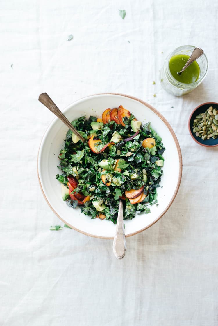 Avocado, Kale & Arugula Chop Salad